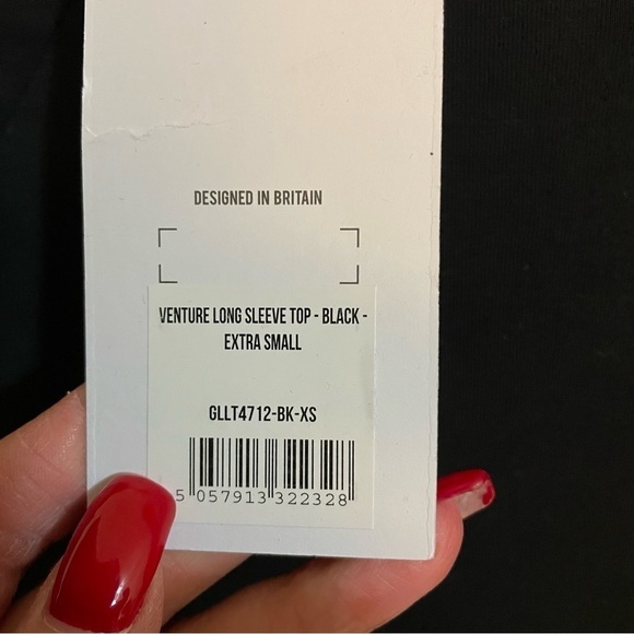 Gymshark VENTURE LONG SLEEVE TOP - BLACK, size XS - Picture 15 of 15